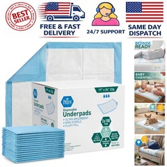 Versatile Disposable Underpads 17“ x 24“, 300-Count – Liquid & Odor Control