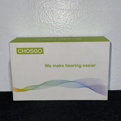 Chosgo Hearing Aids w/ Case Red + Blue Noise Reduction Rechargeable Open Box OBO
