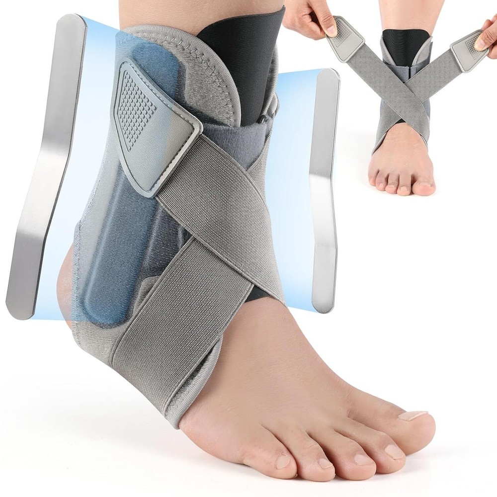 Drop Foot Ankle Brace Support Stabilizer Guard Compression Sprain Pain Relief TH