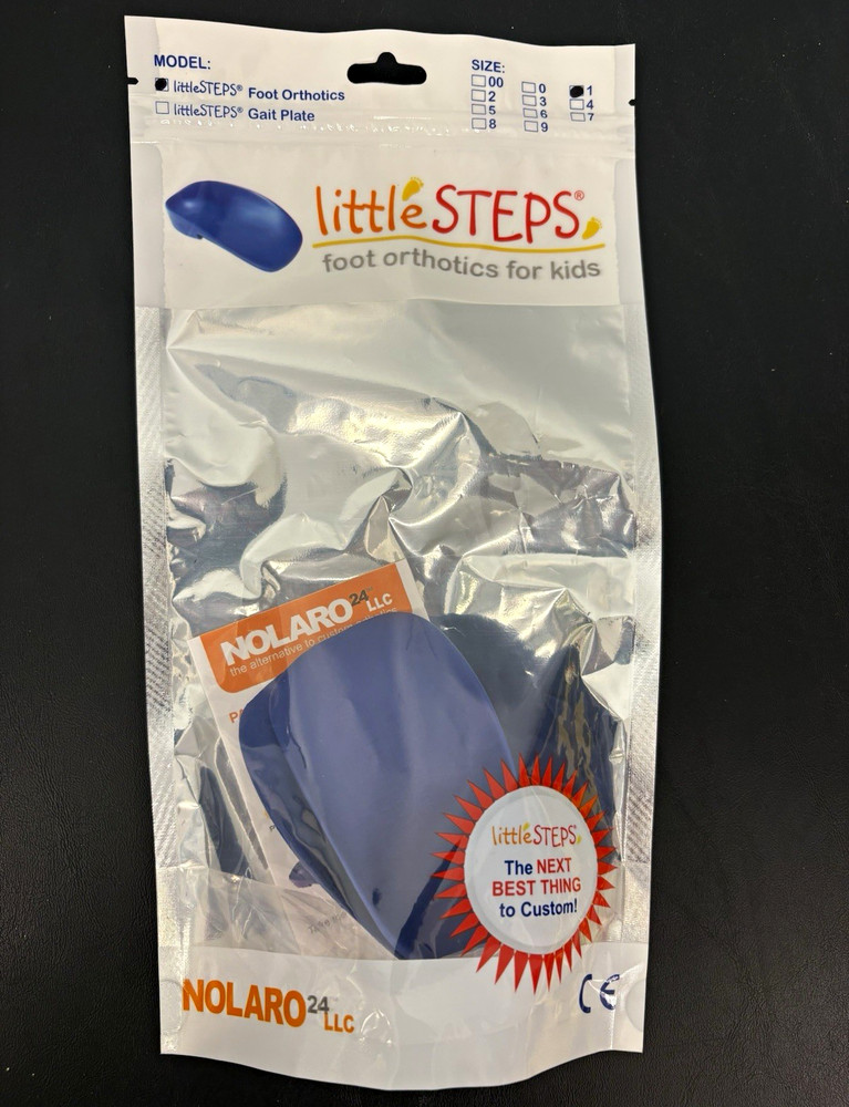 littleSTEPS Kids Foot Orthotics Insoles Blue Flat Feet Posture Support Size 1