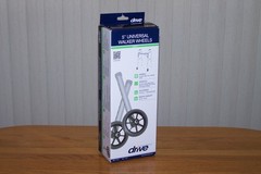 DRIVE MEDICAL 5″ UNIVERSAL WALKER WHEELS 350 LB CAPACITY IS EXCELLENT NEW IN BOX