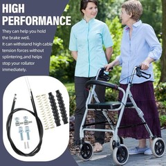 14Pcs Brake Cable Parts for Walkers Replace, Drive Rollator Replacement Parts wi