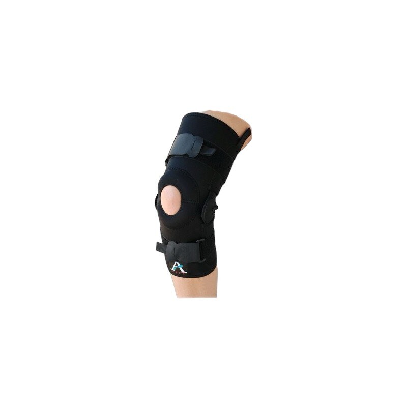 ALPS Cool fit Knee Brace Hinge Wrap Around L Medial Lateral support Neoprene