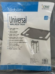 DMI Universal Walker Tray Gray Plastic 21 x 16 x 1 in 5 lb Cap 510-1083-0300