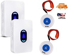 Wireless caregiver pager 2 chimes and 2 call buttons + FREE SHIPPING
