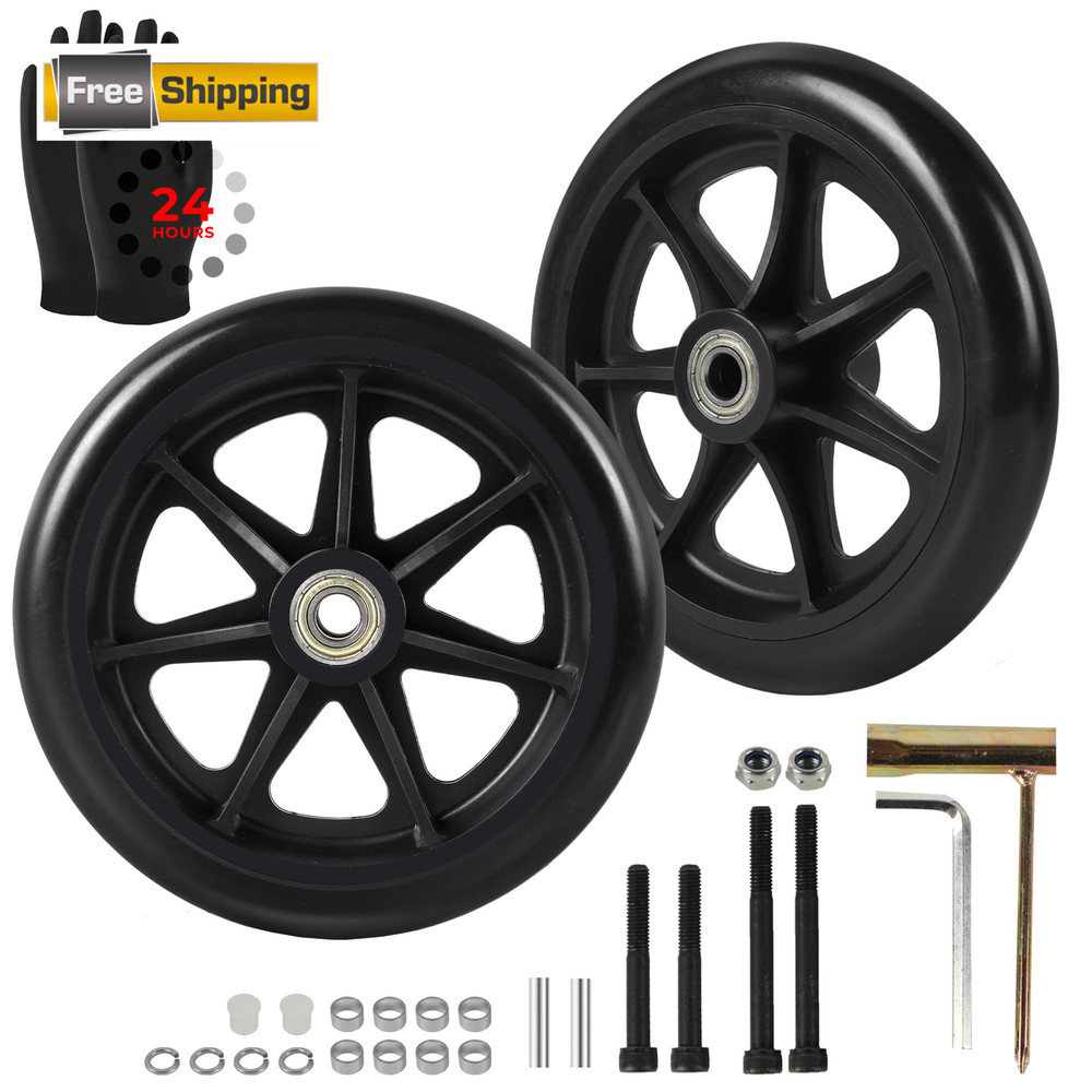 CALPALMY 6 Inch Replacement Wheelchair Front 6 Inches, Tire (Narrow)