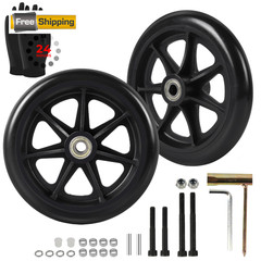 CALPALMY 6 Inch Replacement Wheelchair Front 6 Inches, Tire (Narrow)