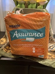 Equate Assurance Maximum Absorbency Premium Quilted Underpads Size L 18 Count