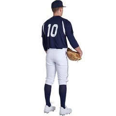 Champro Baseball Knickers Triple Crown 2.0 Adult Medium White Navy Braid