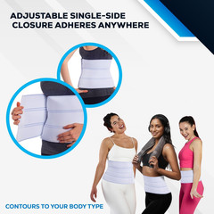 Abdominal Binder 6- 9-2 Inch Compression Belt Wrap for Men & Women (30″-105″)