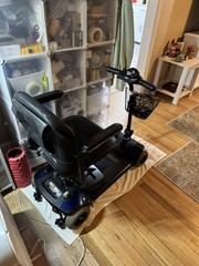 Pride Go-Go Elite Traveller 4-Wheel Mobility Scooter w/ Basket Blue