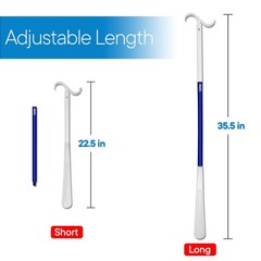RMS 35.5 Inch Extra Long Dressing Stick Aid for Shoes, 1 Count (Pack of 1)
