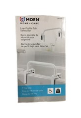 MOEN 16-1/2 in. Low Profile Tub Safety Bar in Glacier