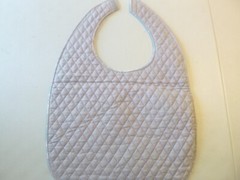 Dolphins Adult Bib/Clothing Protector double thick with Quilted Diamond Backing