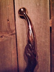 brass HAME handle walking stick cane vine spiraled shaft custom made in the USA