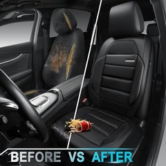 Memory Foam Seat Covers Front, Airy Cool Mesh Thick Car Seat Covers, black