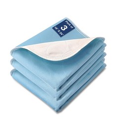 SOLOSHINE Washable Waterproof Underpads, 24″ x 18″ (3 Pack) Reusable Incontin…
