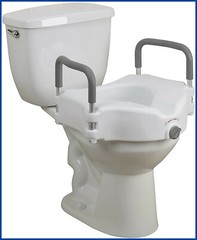 RAISED TOILET SEAT (drive) Up to 300Lbs Removable Padded Arms – Brand New in Box