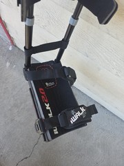 IWALK 2.0 Hands-Free Crutch Adjustable Height Adult Black/Red