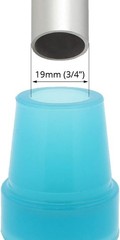 2 Pcs: 3/4″ (19mm) Glow in The Dark Rubber Tips Ferrules for Walking Canes