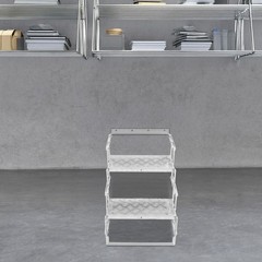 Aluminum Alloy Scissor Stairs Foldable Step Ladder 2 Steps Ladder for RV/Camper