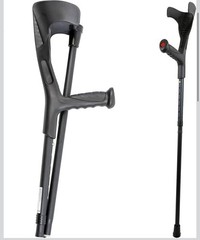 PEPE Mobility – Folding Crutches for Travel (X2 Unit, Open Cuff), Aluminum