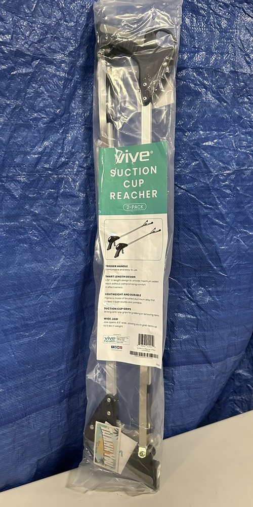 Vive Suction Cup Reacher Grabber (2 Pack) – 32 Inch Heavy Duty Mobility…