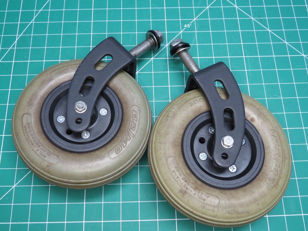 OEM Hoveround MPV5 Primo Flat Free 200 x 50 Caster Tires/Wheels/Forks