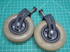 OEM Hoveround MPV5 Primo Flat Free 200 x 50 Caster Tires/Wheels/Forks