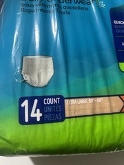 Prevail Per-Fit Incontinence Pants XL Extra Absorbency Odor Guard 14 Ct