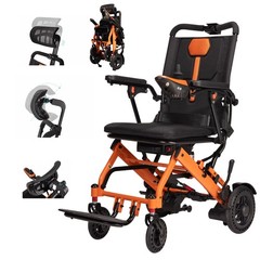 Electric Wheelchair with Headrest, Airline Approved, 37LB Lightweight