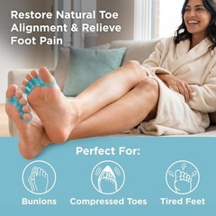 Mind Bodhi Toe Separators/Toe Spacers – For Men and Women – Regular Size – Blue