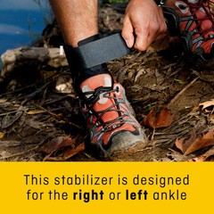 3M Black Ankle Stabilizer One Size Hook and Loop Strap for the Foot