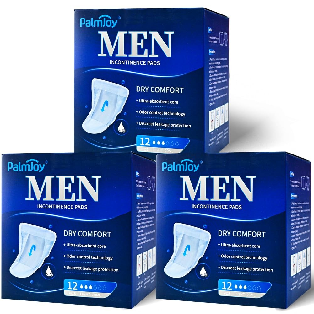Deodorizing Incontinence Pads for Men,Professional Urine Shields Daytime&Over…