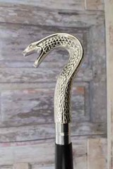 3 Folding Design Antique Brass walking Stick Cane Hand Painted Beautiful Gift