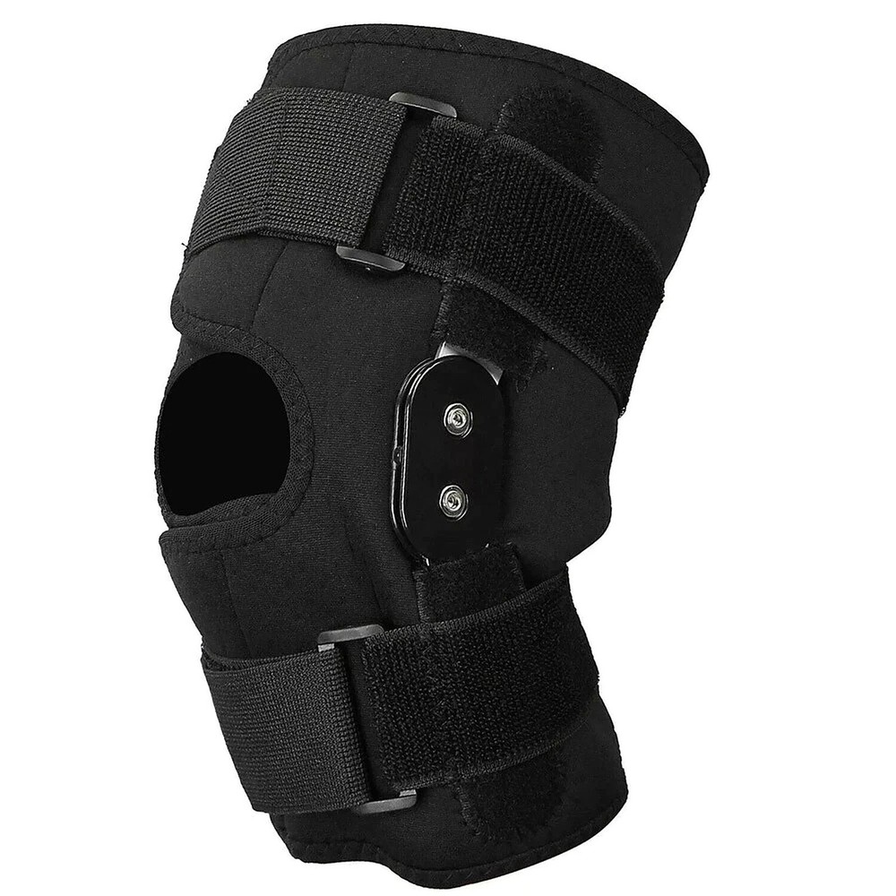 Knee Brace Hinged Compression Sleeve Joint Support Patella Stabilizer Arthritis