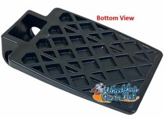 Heavy Duty Plastic Foot Plates for Wheelchairs with 7/8″ Tubing