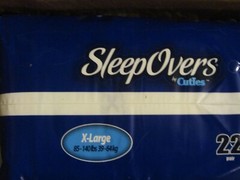 Cuties Sleep Overs Diapers, Size XL 85-140 lbs 4-22 pack (88 Count)