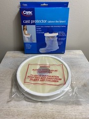 Carex Durable Reusable Latex-Free Plastic Cast Protector (Above The Knee) 31 in