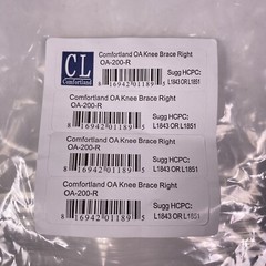 Comfortland CL OA-200-R Hinged Knee Brace For Right Knee Only New