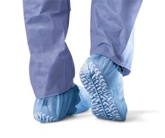 Medline Nonskid Medium-Weight Disposable Shoe Covers
