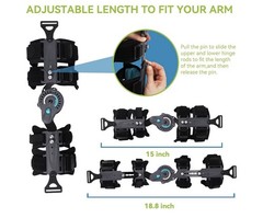 Hinged Elbow Brace,Adjustable Left with Sling Stabilizer Splint Arm Injury Recov