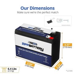 12V 10AH Sealed Lead Acid Battery 10PK