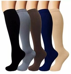 3 Pairs Compression Socks Knee High 20-30mmHg Energy Support Recover Stockings++