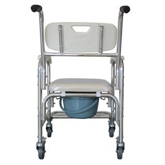 Multifunction Heavy Duty Commode Chair with Memory Foam Cushion Adult Bathroom