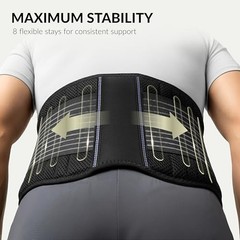 BraceUP Back Support Belt for Men and Women – Breathable Waist Lumbar Lower Back