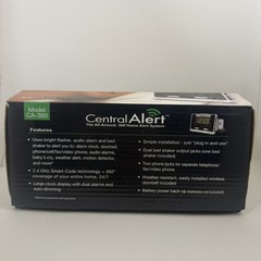 Serene Central Alert Home Alert System CA-360 Alarm Clock w/ Bed Shaker Open Box
