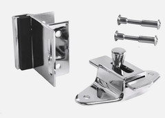 (24) Set of Brixwell 91-79a Slide Pilaster & Chrome Plated Strike Keeper TP5110