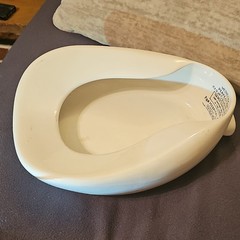 Meinecke Perfection Bed Pan 500ml Enamelware White Reusable Bedpan