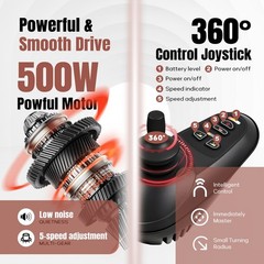 Electric Wheelchairs for Adults & Seniors Foldable 30 Miles Long Range